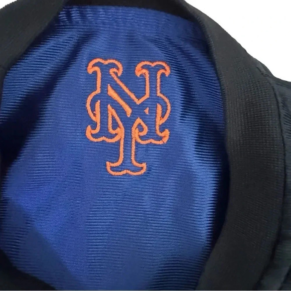 Nike Boys MLB Mets Black Blue Top Tee Reversible Muscle Sports Sleeveless Logo L - Picture 5 of 15